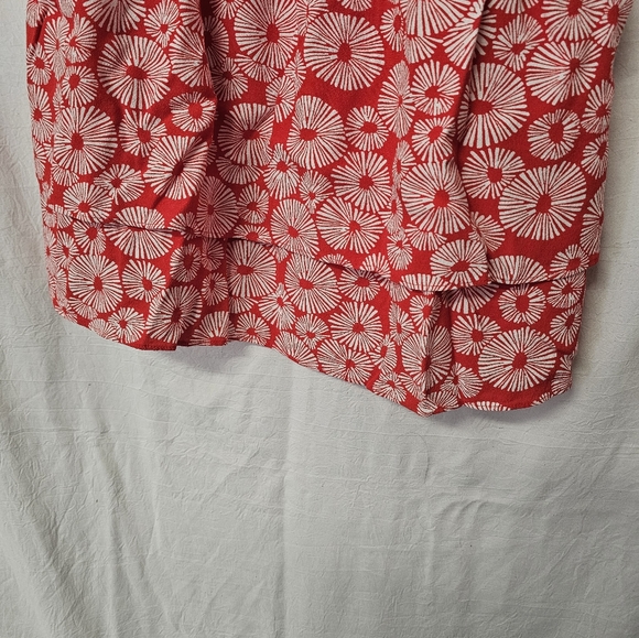 LOFT Smocked Waist Sundress in Red and White - LP - Picture 4 of 5